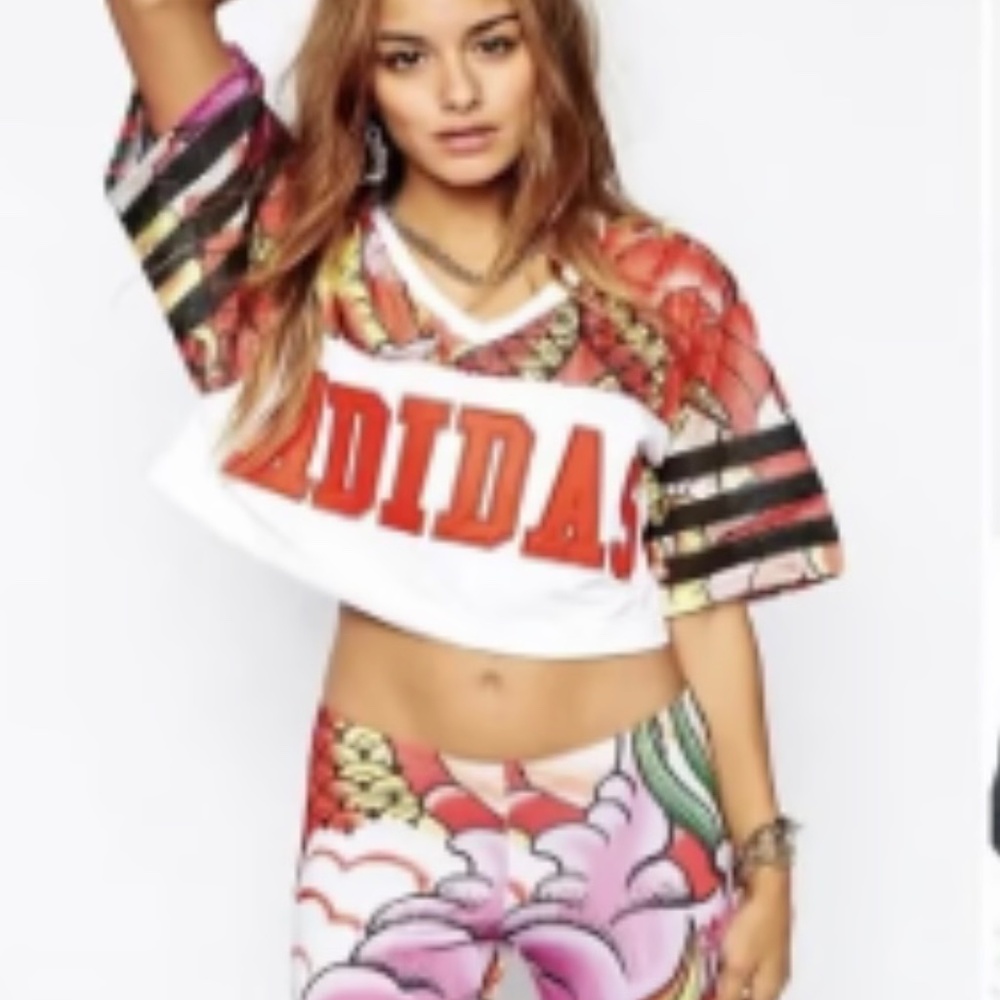 Adidas women’s cropped Rita Ora Dragon Tee